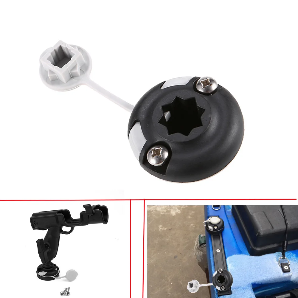 Fishing Kayak Rod Holder - Durable Nylon Canoe Kayak Star Mount