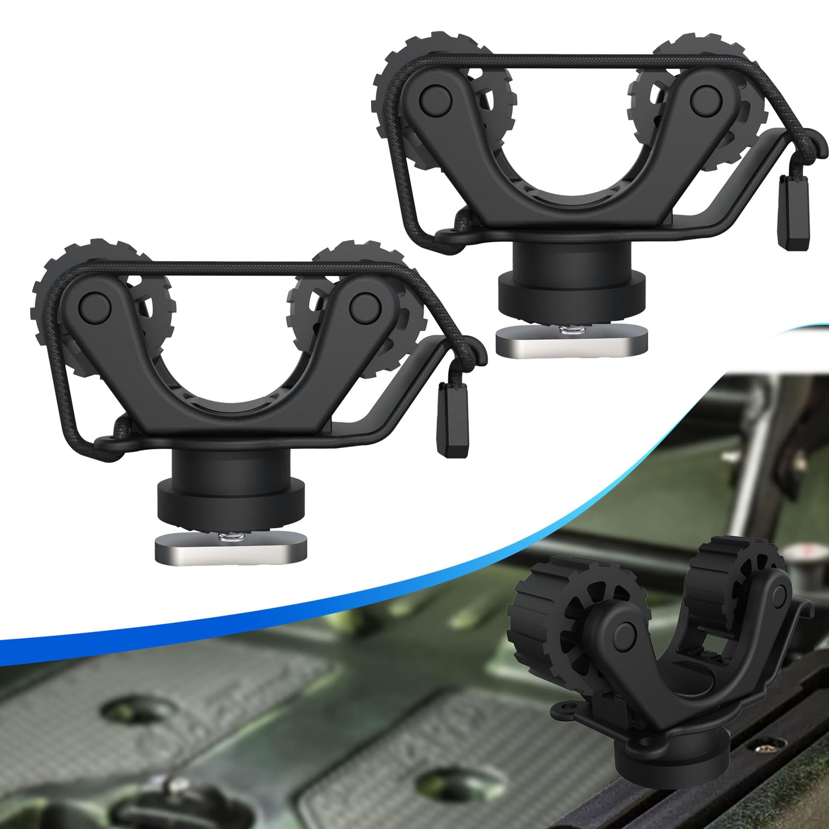 Fishing Kayak Rod Holder - Kayak Rail Paddle Holder Kayak Track