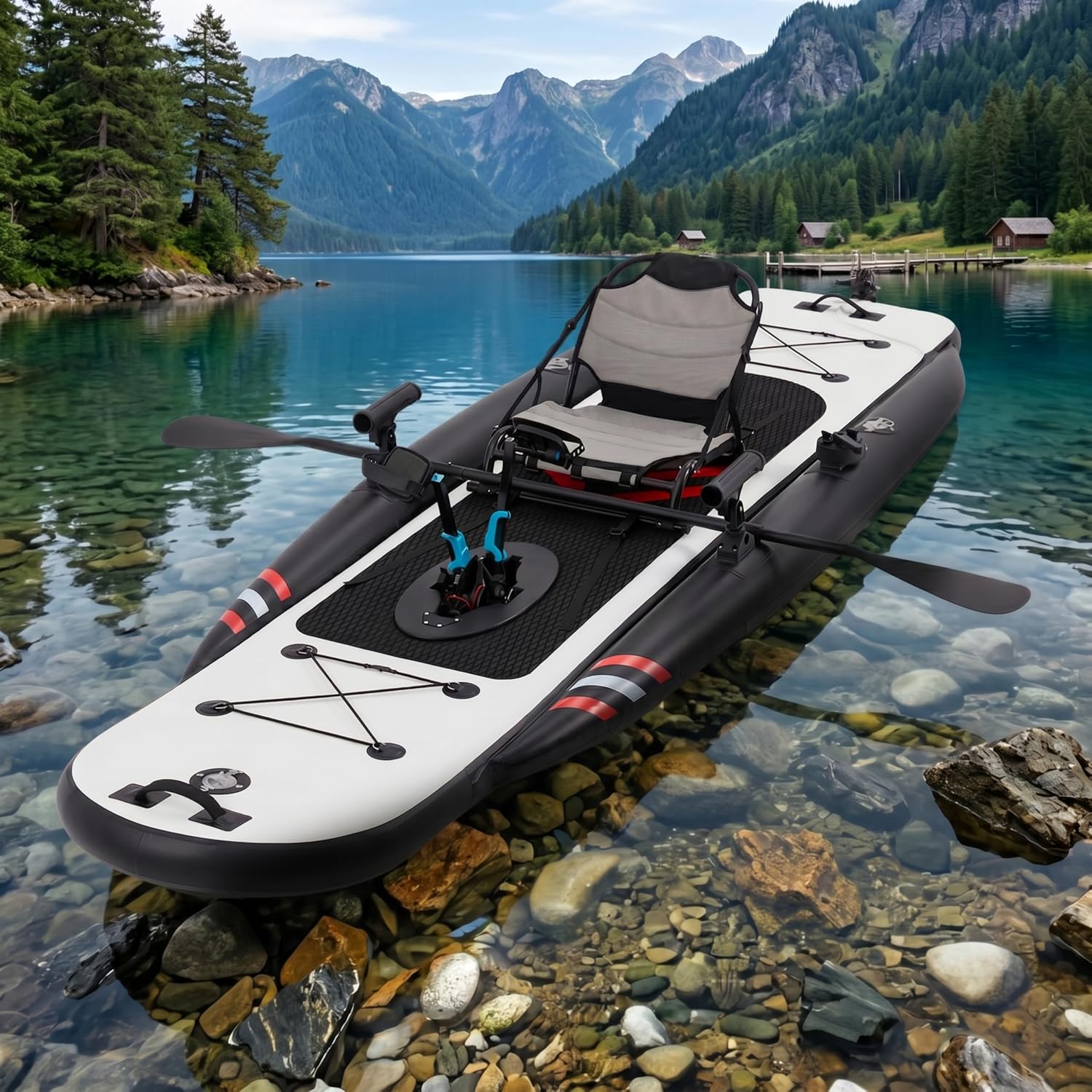 12ft Premium PVC Inflatable Fi - огляд і ціна Fishing Kayak Seat