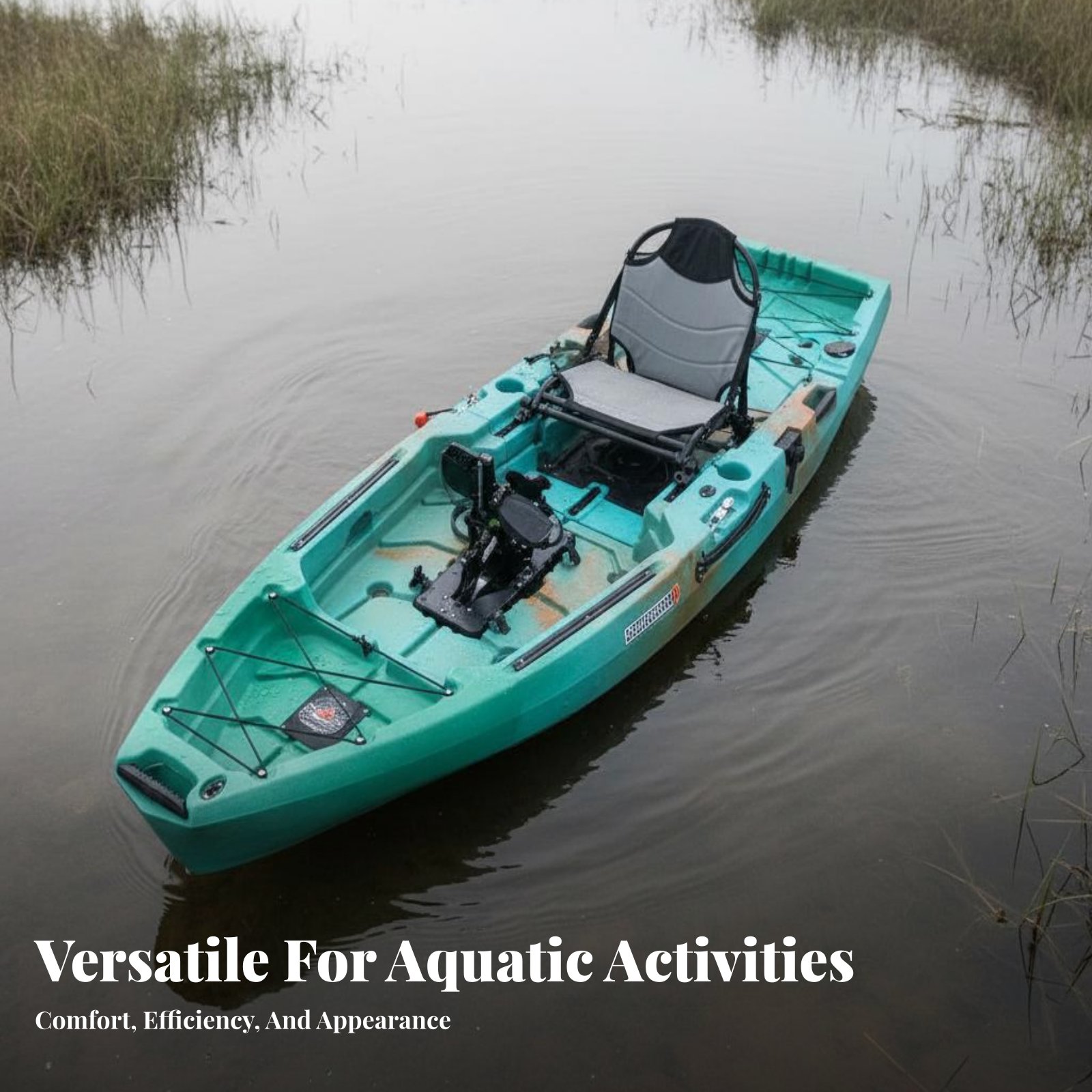 Pedal Drive Fishing Boat Folda - огляд і ціна Fishing Kayak Pedal Drive