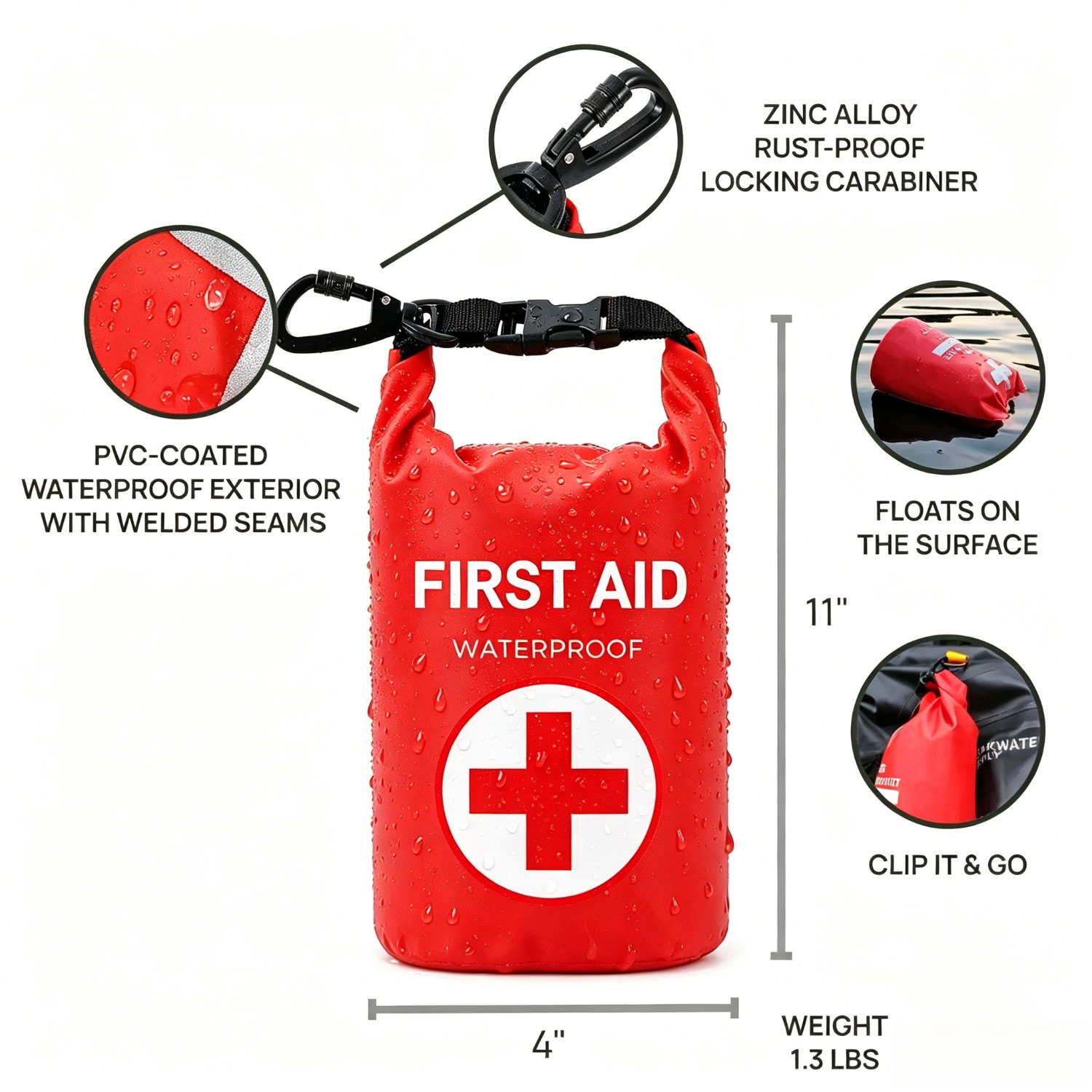 2L Waterproof First Aid Bag Ro - огляд і ціна Fishing Kayak Storage Bag