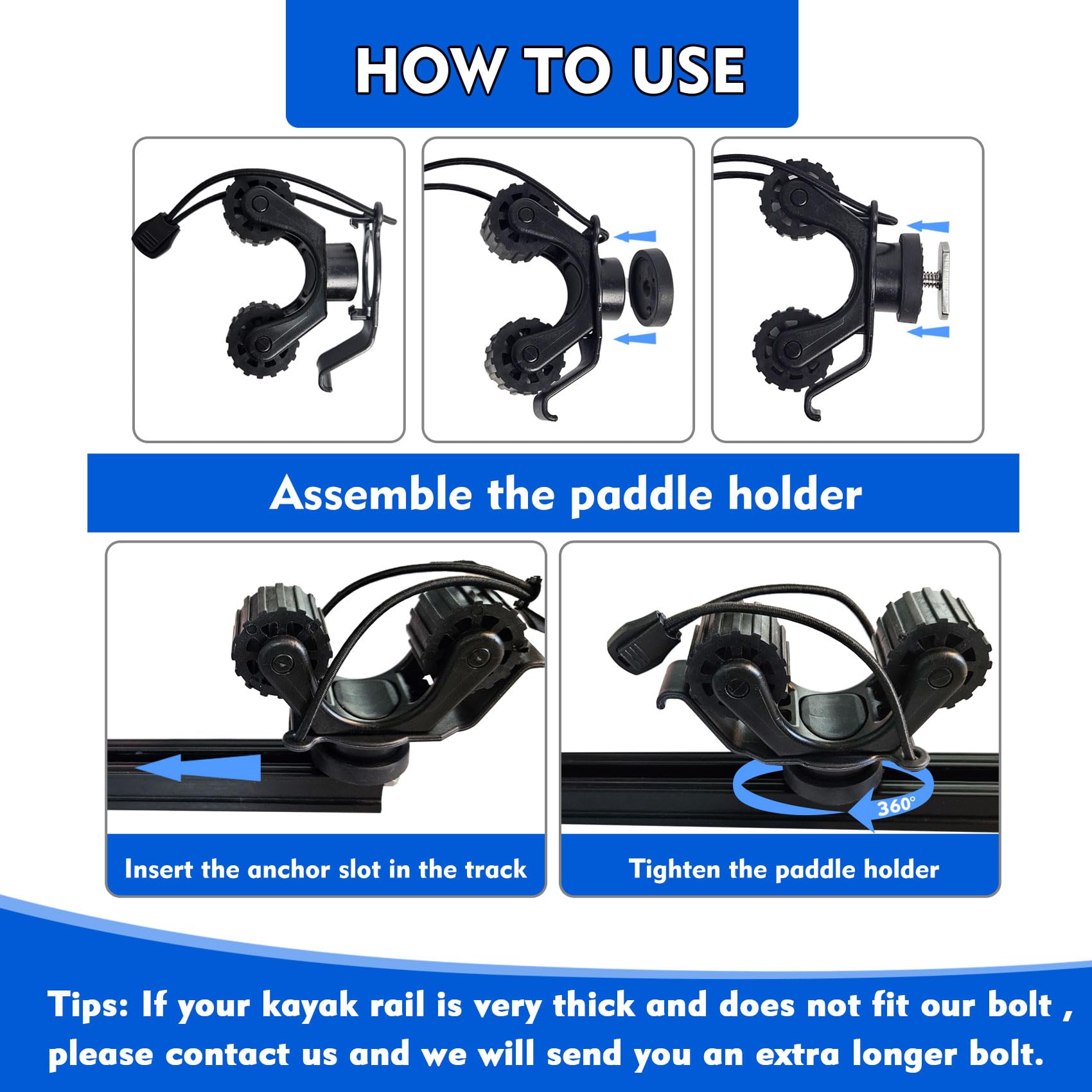 Kayak Rail Paddle Holder Kayak - огляд і ціна Fishing Kayak Rod Holder
