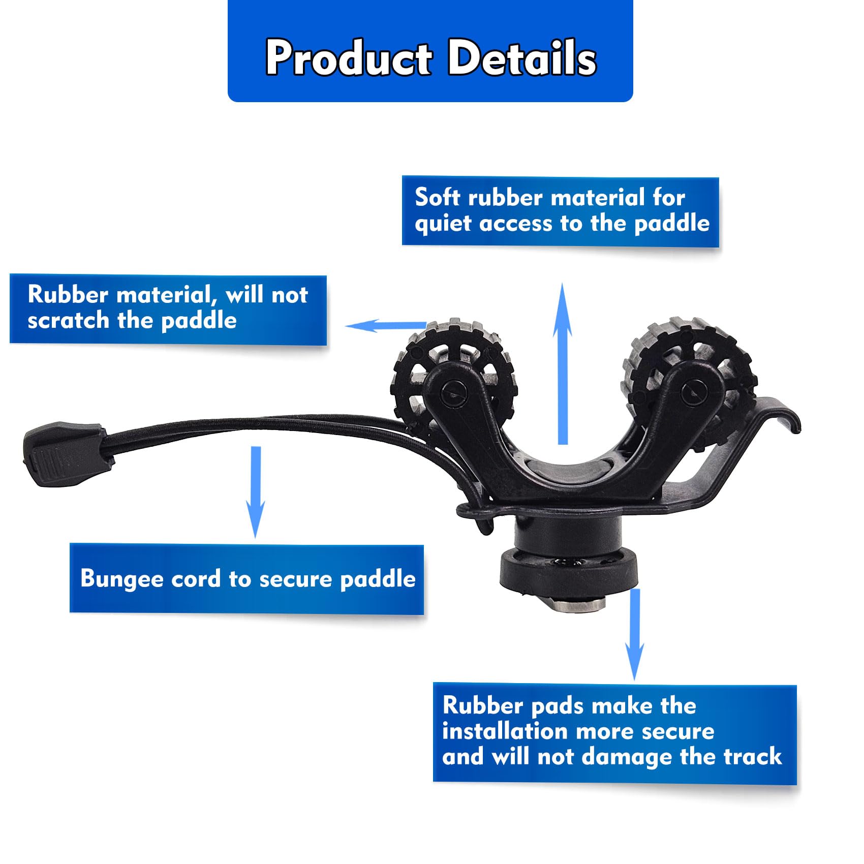 Kayak Rail Paddle Holder Kayak - огляд і ціна Fishing Kayak Rod Holder
