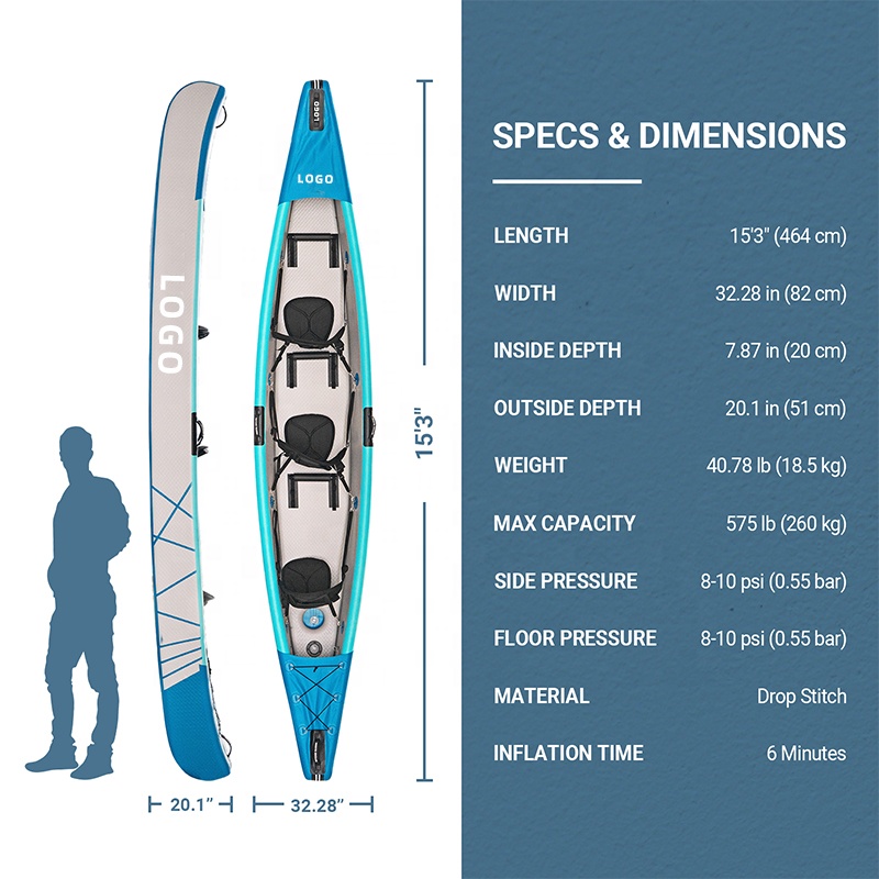Drop Stitch Kayak Inflatable C - огляд і ціна Fishing Kayak Sit In